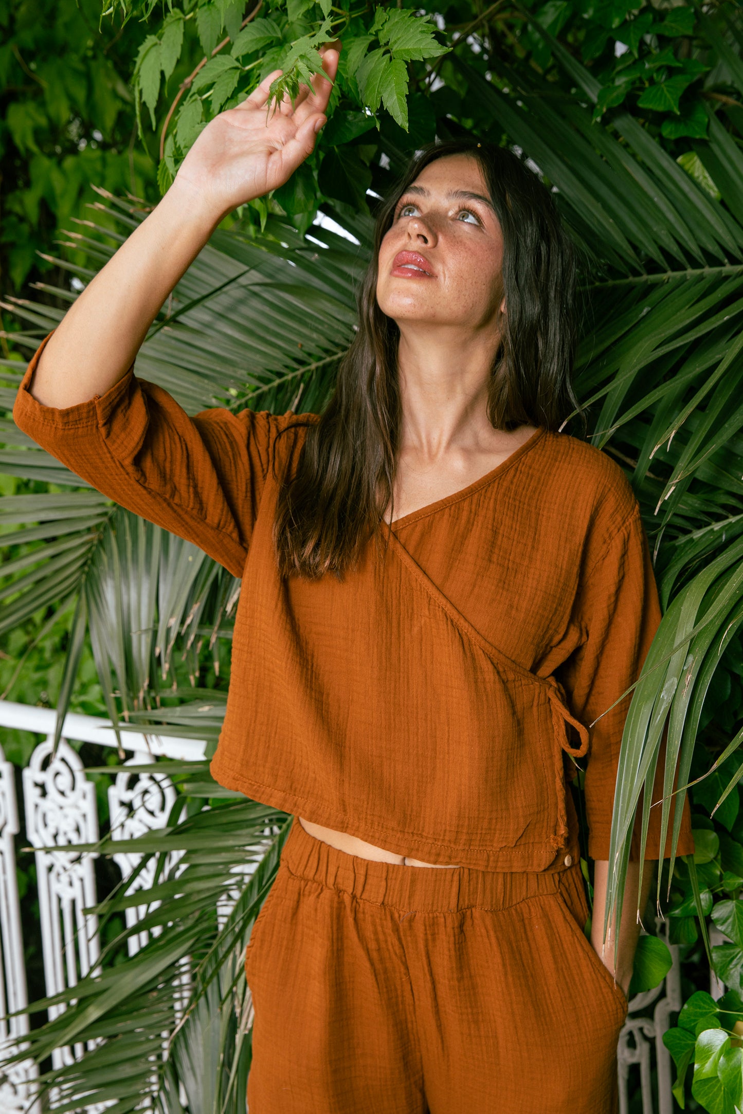 Tarçın Müslin Wrap Top